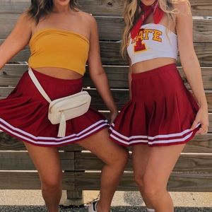 Red Cheer Skirt